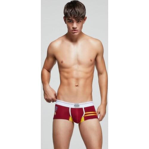 Mens underwearThe new summerHan edition of fashionSolid color low waist U convexMens underwearMens boxers