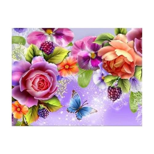 New Diy Diamond Painting Flower Diamond Embroidery Landscape 5D Full Square Diamond Mosaic Cross Stitch Decoration Painting