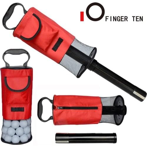 New Portable Golf Ball Picker Shag Bag Retriever Shagger Tube Storage Pick Up Hold Up 60-70 Balls Accessories Drop Shipping
