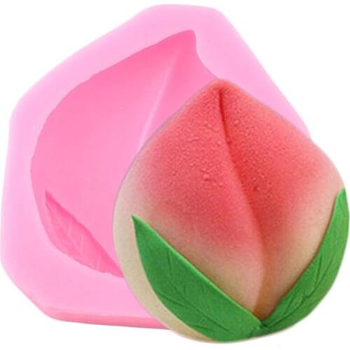 Peach Silicone Mold Fondant Cake Decorating Tools Chocolate Gumpaste Mould Candy Resin Clay Molds DIY Baking Moulds