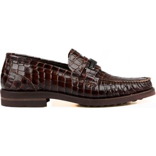 FootCourt- Luxury Men Loafers Brown Casual Men Shoes Penny Loafers Genuine Leather Moccasins Slip On Mens Business Dress Shoes