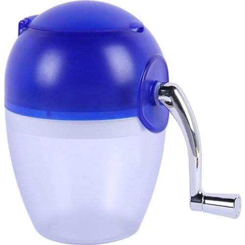 Manual Ice Crusher Shaver Hand Crank Ice Shaving Machine DIY Ice Cream Grinding Shredding Snow Cone Smasher Grinder For Home