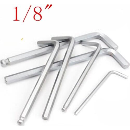 50pcs 1/8" inch ball end hex allen key wrench spanner hand tool