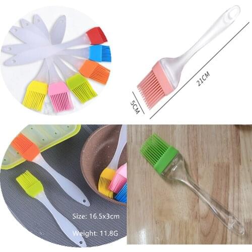 BBQBrushSilicone Barbeque Brush SpatulaSeasoningCooking BBQ Heat Resistant Oil Kitchen Bar Cake Baking Utensil Supplies Durable