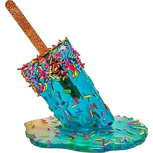 Popsicle Melted Resin Ornaments Resin Crafts Cool Home Hand-painted Decoration Flawless Durable Ornaments