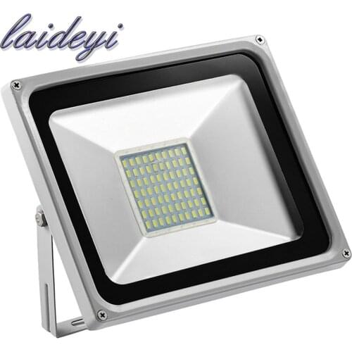 Ultrathin IP65 50W 220V LED Floodlight Warm/ Cool White LED Lamp Waterproof Super Bright LED Light outdoor lighting garden light