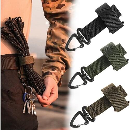 Multi-purpose Glove Hook Tactical Climbing Rope Gloves Storage Buckle Keychain Adjustable Hanging Buckle Outdoor EDC Hook Tool