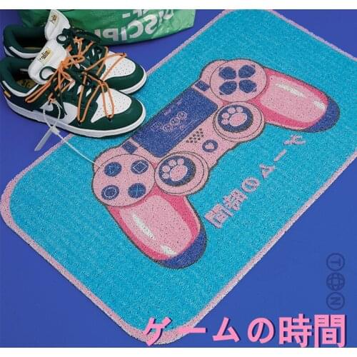 Entrance Floor Mats Entry Door Mats Home Washable Pvc Non-Slip Entry Door Silk Circle Foot Mats Carpet