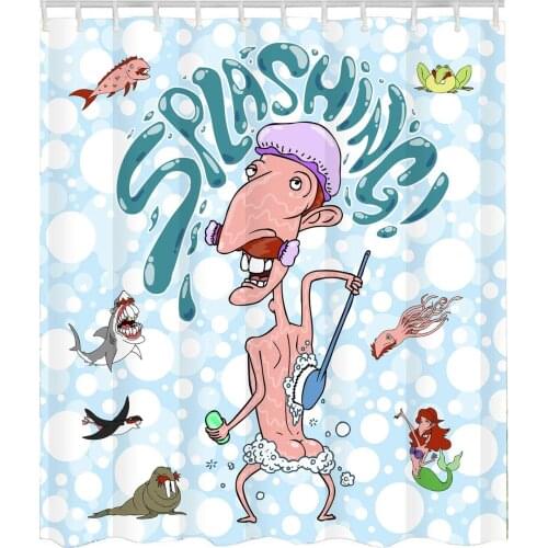 Funny 3d Print Nigel Thornberry Waterproof Polyester Decorative Bathroom Bath Shower Curtains Custom Shower Curtain
