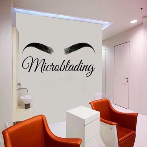 Woman Face Eyelashes Eyelashes Eyebrows Art Mural Home Bedroom Living Room Eyebrows Beauty Salon Glass Window Wall Decal