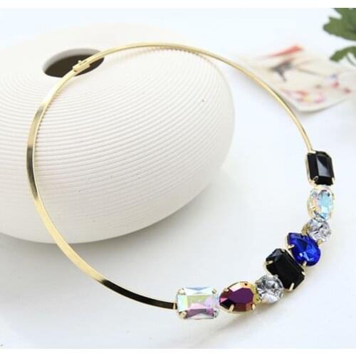 YFJEWE New Hot Fashion Jewelry 7 Color In One Crystal Character Charm Collar Necklace For Women Ladiess Gifts For Party #N012