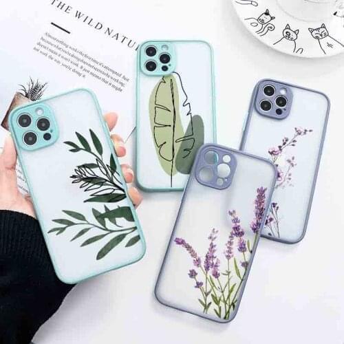Hard PC Case For Huawei P30 Lite P20 Pro Y7 Y6 P Smart 2021 Y9 Prime 2019 P40 Lite E Flower Protective Transparent Cover Coque