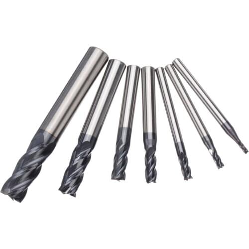 1Pcs 2/3/4/5/6/8mm High Quality Carbide CNC Router Bit 4 Flute Straight Shank End Mill For Woodworking Cutting Tools