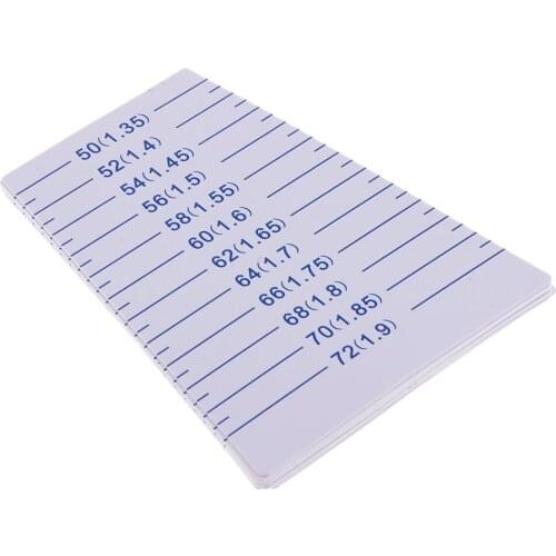 10 Plastic Paper Rulers for Bangle with Inside Diameter Measuring Tool