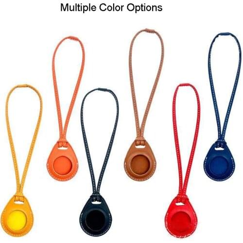 10 Pieces Bulk Protective Case For Apple Airtag PU Leather Case Holder High Quality PU Case for Airtag Tracker