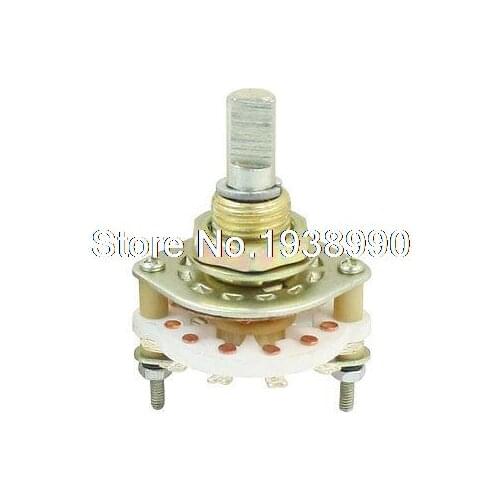 1P11T 1 Pole 11-Way One Deck 12 Pins Band Channael Rotary Switch