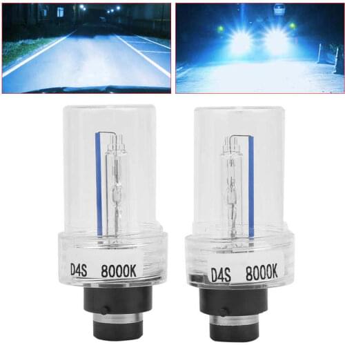 2pcs D4S 8000K 35W Xenon Headlight Replacement Bright Modified Car LED Headlamp Auto Accessories