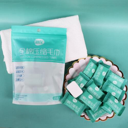 20/40/60/80PCS/Bag Disposable Hotel Travel Compressed Towel Washcloth Napkin Towels Cotton Tissue Outdoor Face Cleaning Towels