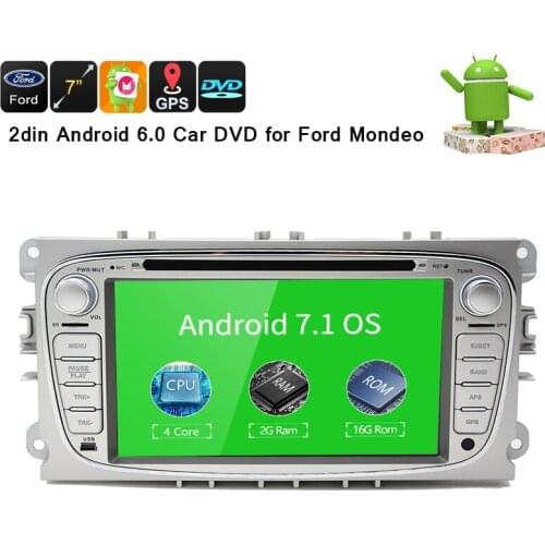 2017 Dual-Core CPU Cortex A9 GHz Pure Android 7.1 Car DVD GPS For Ford Mondeo S-max Focus car rado for Ford mondeo