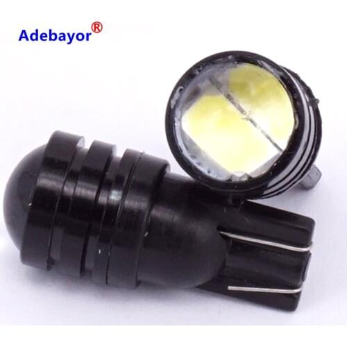20X T10 W5W 5630 2 SMD 194 168 2 Led Auto Instrument Led Lights Car License Plate Lamp Interior Black shell lens parking Light