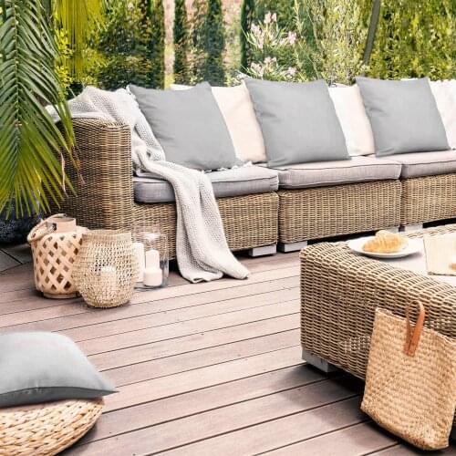 Pack of 4 Decorative Pillowcases Outdoor Solid Waterproof Throw Pillow Covers Garden Cushion Cases for Patio Balcony Couch Sofa