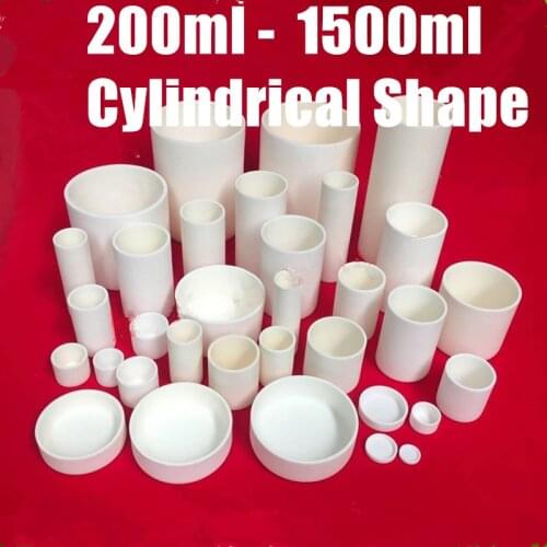 Dia50x60mm 85ml 99.5% alumina crucible cylindrical corundum crucible /Cylindrical ceramic refractorye crucible