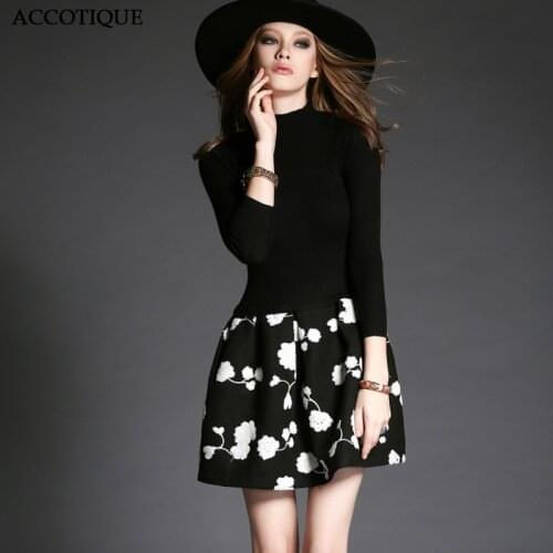 Модные вязаные платья Accotique China At AliExpress