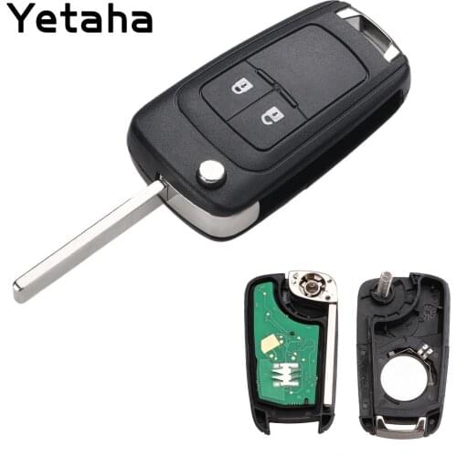 Yetaha 2 Buttons Car Remote Key 433MHz Fit For Chevrolet Aveo Cruze Orlando With ID46 Chip 2011 2012 2013 2014 2015 2016