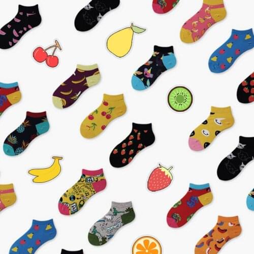 RUNNING CHICK Wholesale Cartoon Fruit Cotton women ankle socks