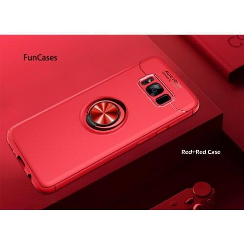 Cases Phone Cover For accesorios Samsung S8 Magnetic Support sFor Samsung Galaxy coque S8 Cellphone Soft TPU Protector Estojo