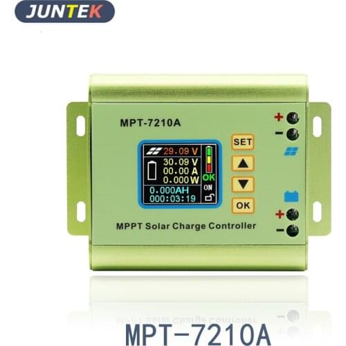 JUNTEK MPT-7210A mppt controller solar battery charger panel digital control boost voltage module charge 24V/36V/48V/60V/72V