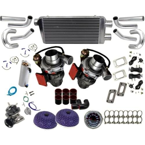Complete Turbo Kits fit for G@MC G@M Chev@ Big Block 427 454 396 502 572 Twin Turbo Kit Charger Piping BOV