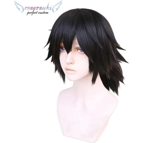 Demon Slayer: Kimetsu no Yaiba Tomioka Giyuu Cosplay Headwear for Cosplay Costume Suits Cosplay Halloween Carnival Costume