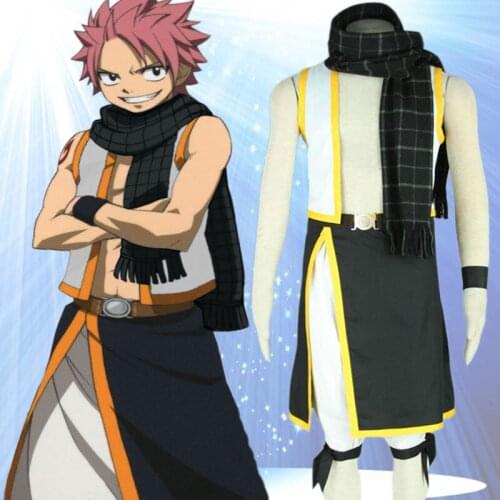 Fairy Tail Dragon 2nd Slayers Natsu Dragneel Cosplay Costume
