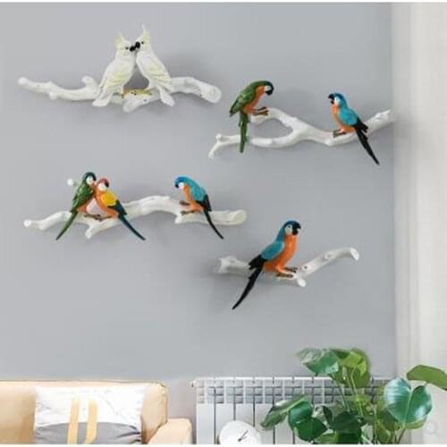 Beautiful parrot bird, wall decoration crafts, home accessories, office decorations, Christmas wedding decoration gifts
