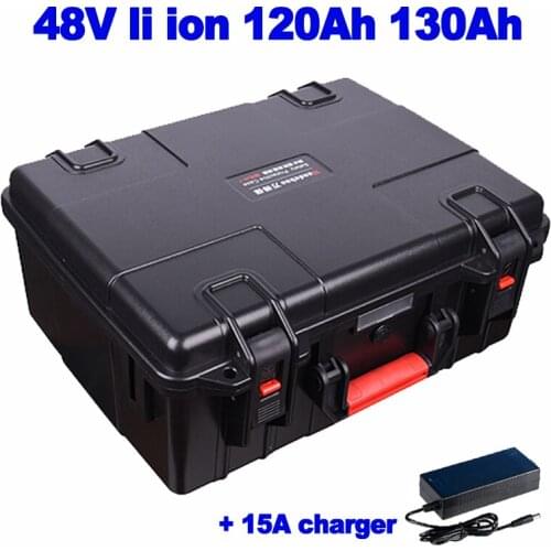 Lithium polymer li ion 48V 120ah 130ah battery power bank for street sweeper EV RV AGV tricycle solar off-grid power food truck