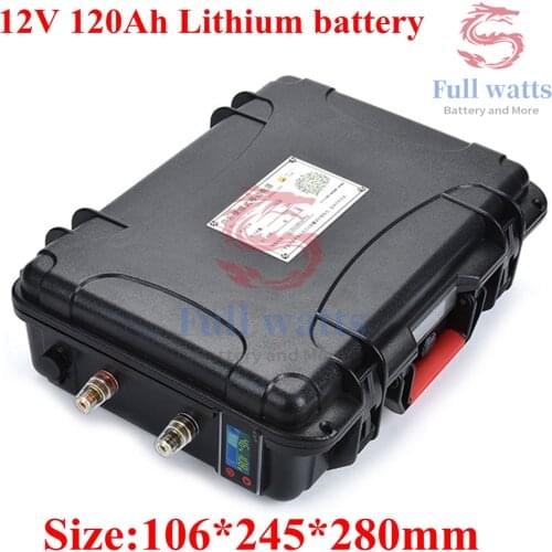 Portable Multifunctional Waterproof 12v 120ah Li-polymer Lithium Battery with BMS & USB Port for UPS Energy Storage Camping Lamp