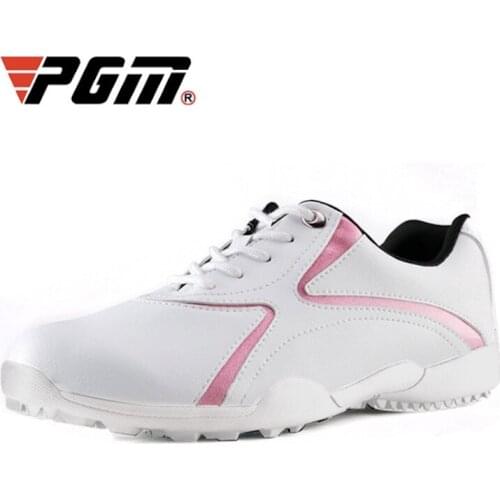 PGM Golf Womens Shoes Waterproof Casual Sports Lady Sneakers Lace-Up Shoelaces Breathable Non-Slip XZ016 Wholesale