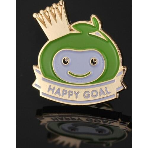 Custom button badge cute cartoon electroplated 3D badges