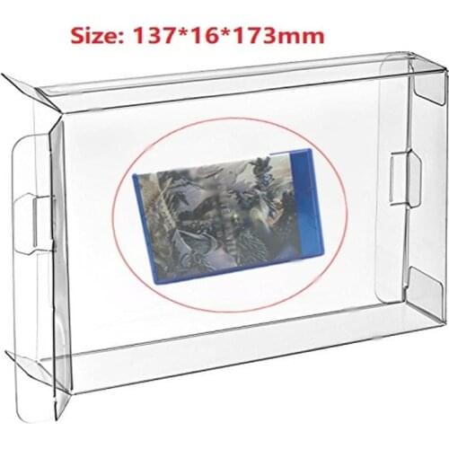 Ruitroliker 10Pcs Clear PET Protective Box Case Sleeve Covers CIB Protector for PS4 Games Cartridge Box