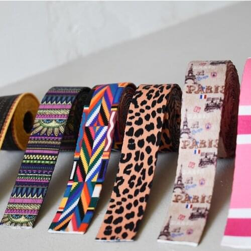 5 Yards Width 25mm Webb 12 Colors Printed Webbing Ribbon Luggage Belt Strap Rope Dog Pet Collar Leash Harness