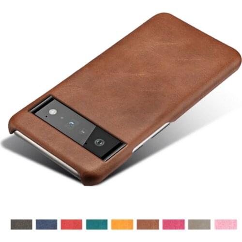 Luxury PU Leather Case For Google Pixel 6 Pro 6pro Coque Slim Hard PC Phone Cover For Google Pixel6 PRO 5G 6.67" 2021 Capa Funda
