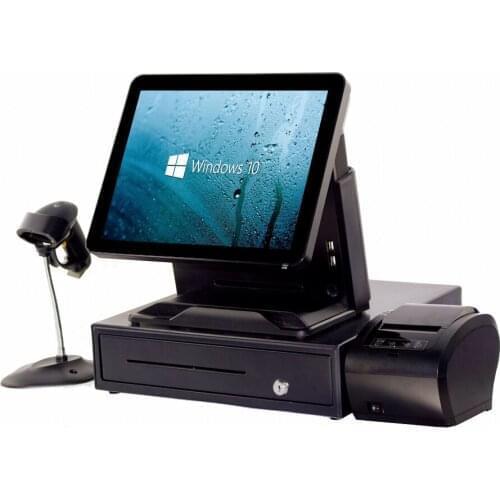 Good quality Commercial 15 inch touch pos system restaurant equipment casher register Caisse enregistreuse All In One pos PC