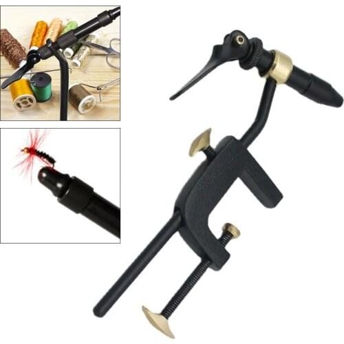 1Set Fly Tying Classic Handy Vise Tool Safety Holding Hook Fishing Brass C-clamp Tying Vise with Steel Hardened Jaw