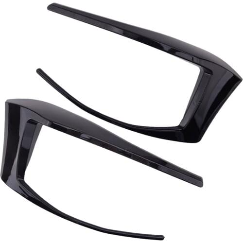 2pcs Car Rear Bumper Spoiler Fog Light Lamp Cover Trim Fit For Volkswagen Golf 7 GTI R GTD MK7 2012 2013 2014 2015