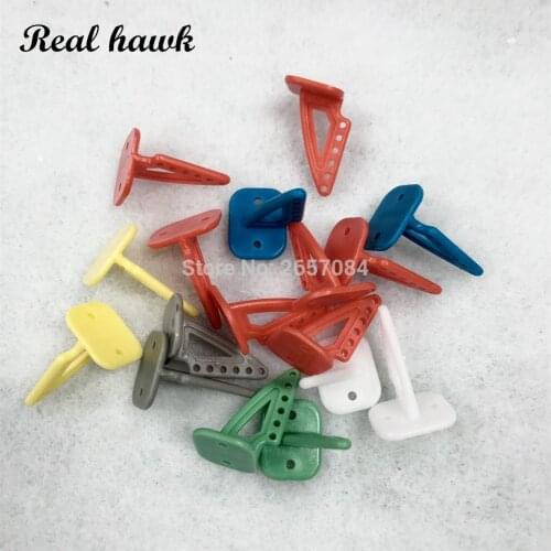 50 pcs 6 color Without Screws hollow Pin Horns 20x27 4hole L20xH27 RC Airplanes Parts Electric Planes For Aeromodelling RC parts