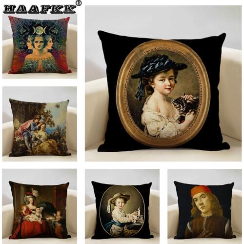 Cushion Cover Home Decor New Mexican Painter Frida Caro Womans Self-portrait Home Decorative Pillows Cover 45x45cm