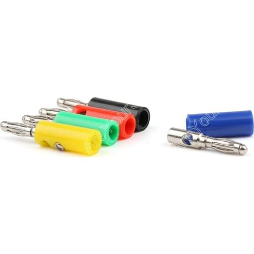 Areyourshop Sale 100 Pcs 4mm Lanterns Banana Plug 5 Color For Power Amplifiers Binding Post