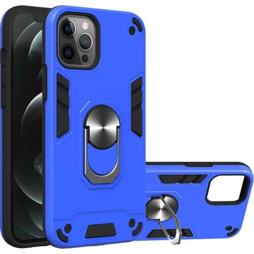 Hybrid Phone Case For iPhone 12 Pro 12 Mini 11 Pro Max XS XR X Hard Stand Holder Ring Cover For iPhone SE 2020 8 7 6S 6 Plus