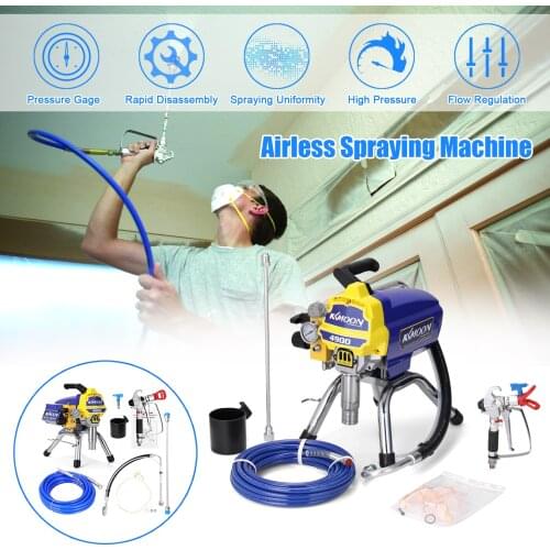 KKmoon Plunger Type Paint Sprayer Professional High-pressure Airless Spraying Machine Electric Internal-feed Painting Tool